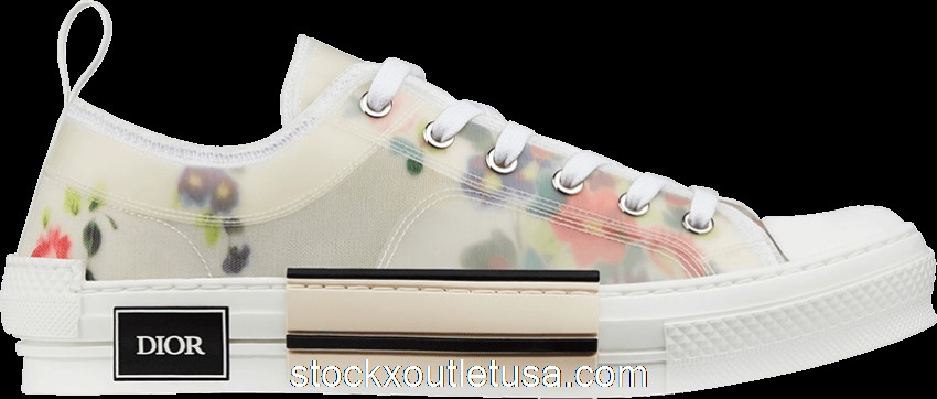 Outlet Dior B23 Low Top Flowers Oblique 3SN249YJR_H063