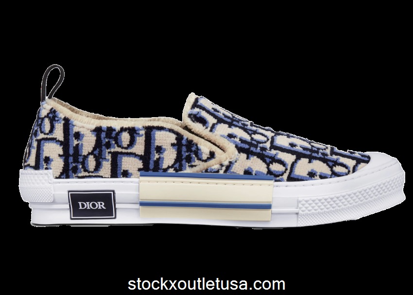 Outlet Dior B23 Slip On Blue Tapestry 3SN284ZGT_H561