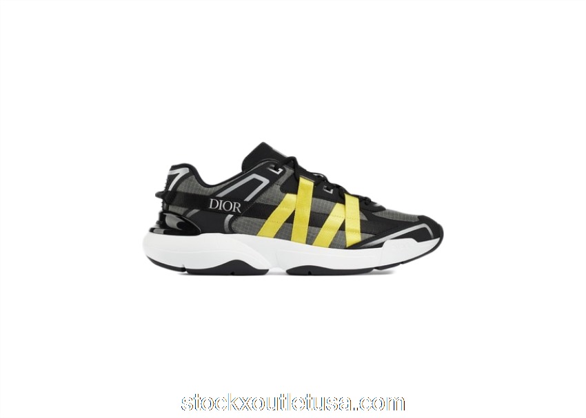 Outlet Dior B24 Runtek Black Yellow 3SN250YTN_H861