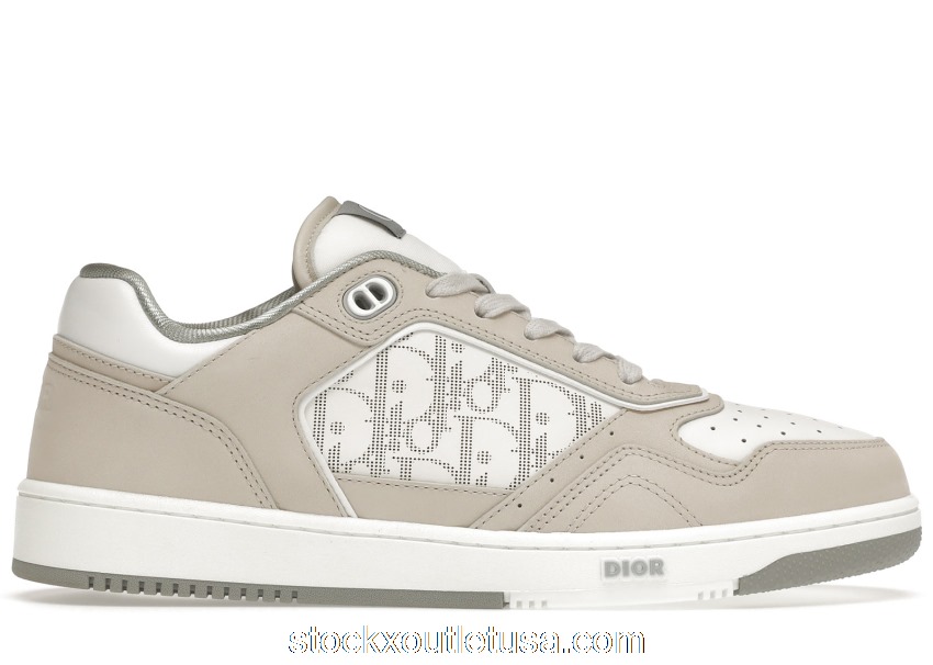 Outlet Dior B27 Low Cream White Oblique Leather 3SN272ZML_H160