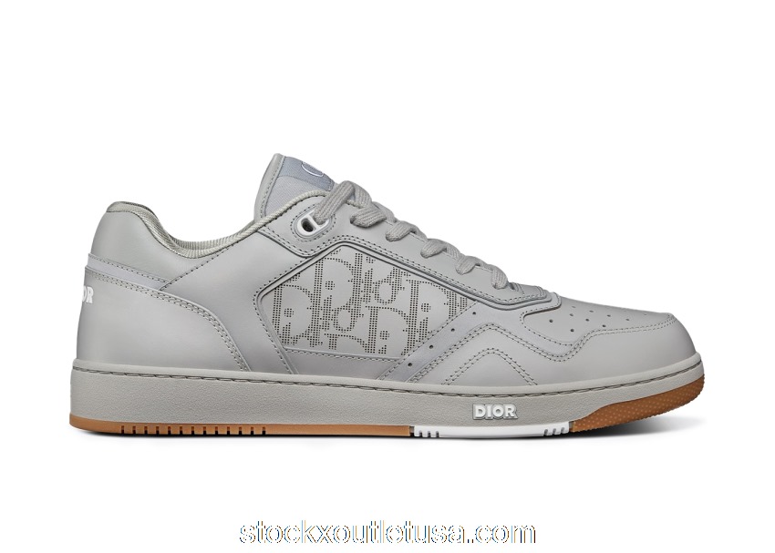 Outlet Dior B27 Low Gray Oblique Leather 3SN272ZIJ_H868
