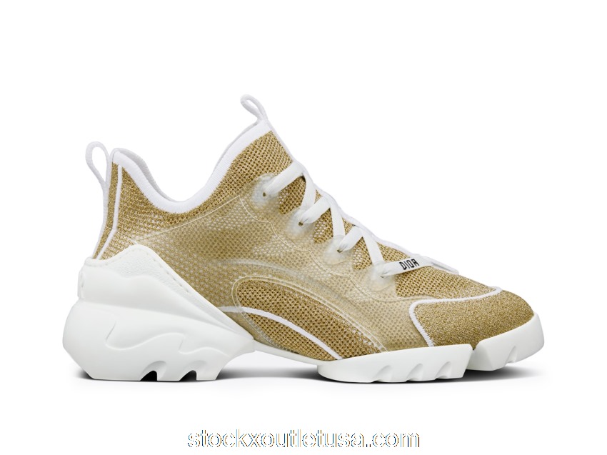 Outlet Dior D-Connect Gold-Tone White (W) KCK343LKN_S71K