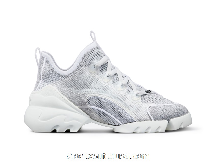 Outlet Dior D-Connect Silver-Tone White (W) KCK343LKN_S59K