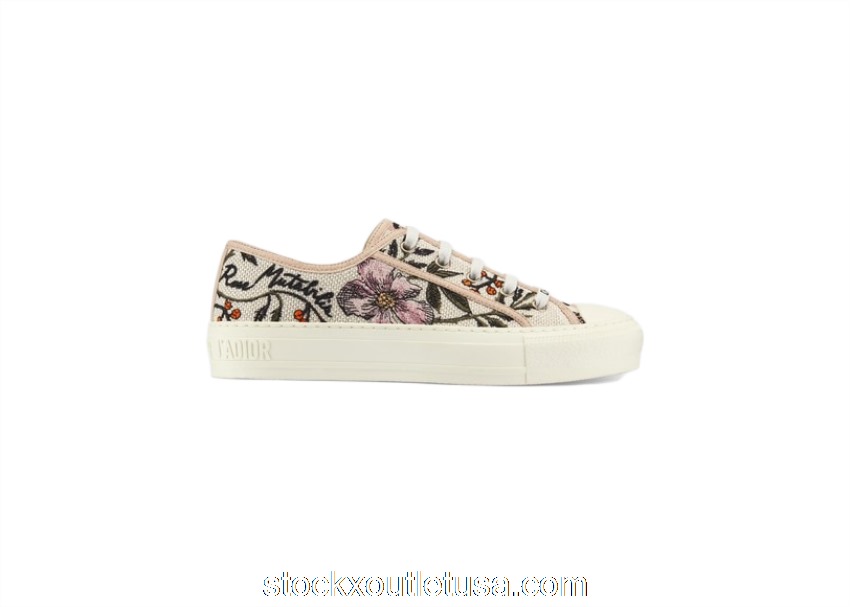 Outlet Dior Walk'N'Dior Rosa Mutabilis Embroidered KCK211RME_S89Z
