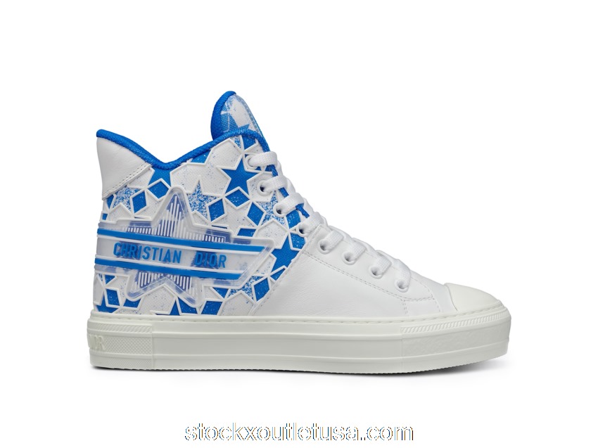 Outlet Dior Walk'N'Dior Star Bright Blue White Dior Etoile Motif (W) KCK330FCC_S60W
