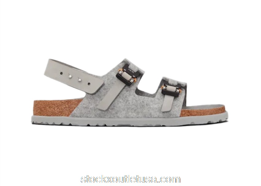Outlet Dior by Birkenstock Milano Sandal Grey 3SA117ZSF_H800