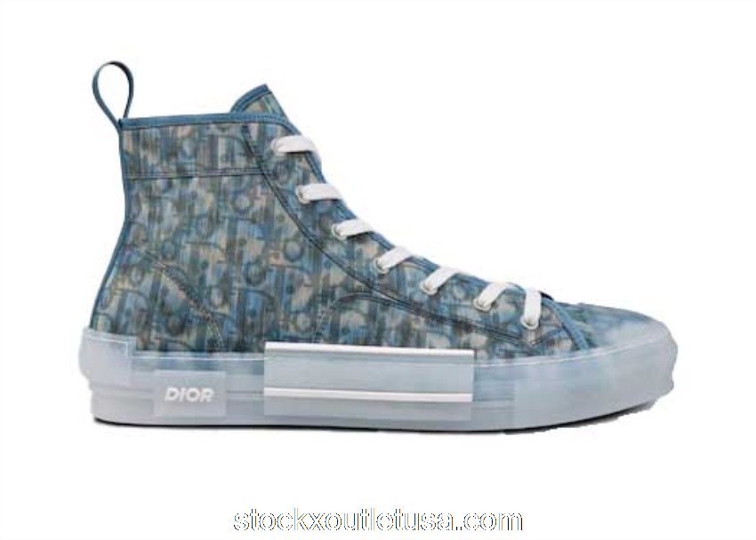 Outlet Dior x Parley B23 High Top Blue Ocean Plastic 3SH118ZPM_H561