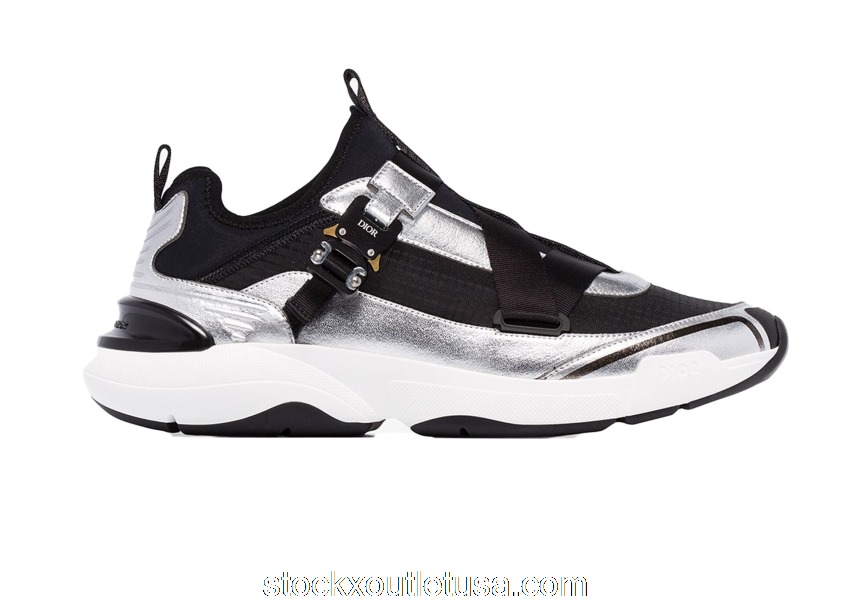 Outlet Dior x Sorayama B24 Runtek Black Silver 3SH119YNK_H169