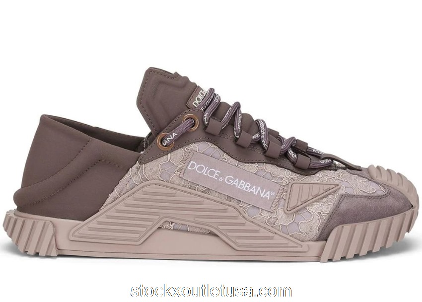 Outlet Dolce & Gabbana NS1 Low Top Beige Brown Lace (W) CK1837AX37280328