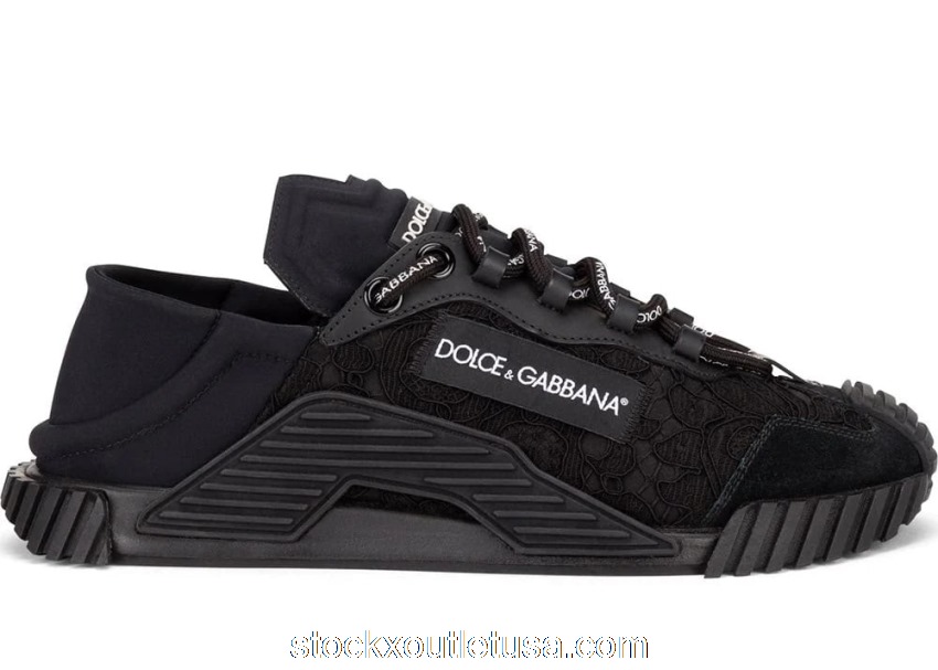 Outlet Dolce & Gabbana NS1 Low Top Black Lace (W) CK1837AX37280999