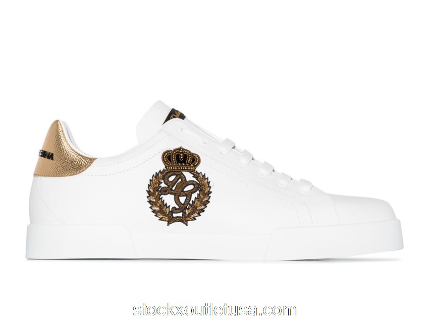 Outlet Dolce & Gabbana Portofino Crown Patch White Gold CS1761AH136