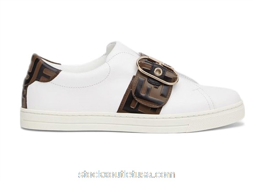Outlet Fendi Maxi Buckle White (W) 8E6734A83JF17M7