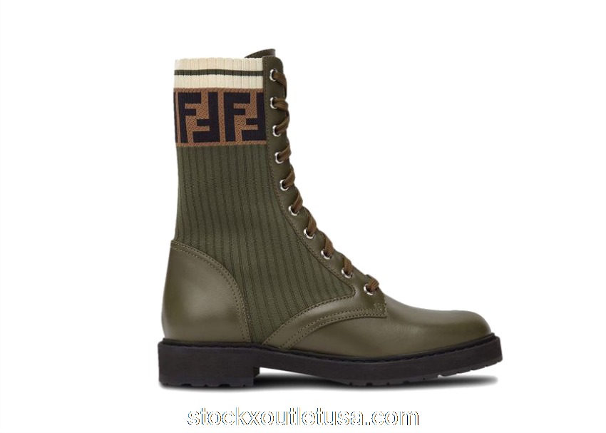 Outlet Fendi Rockoko Boots Green (W) 8T6780A3H4F1C39