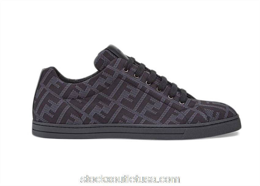 Outlet Fendi Tech Fabric Low Top Gray 7E1258A7MYF18SR