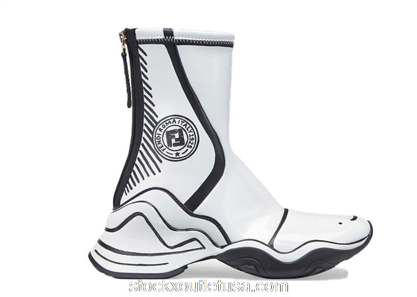 Outlet Fendi x Joshua Vides Leather High Tops White (W) 8E8032AC7PF1BOD
