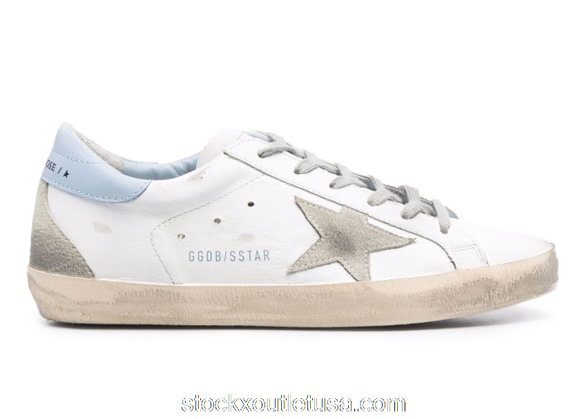 Outlet Golden Goose Super Star White Ice Blue (W) GWF00102F00256910588