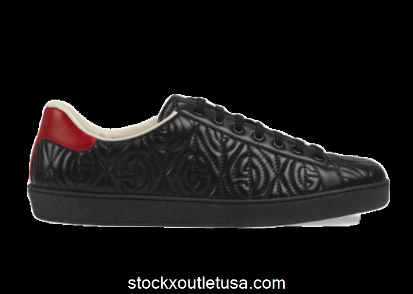 Outlet Gucci Ace Rhombus Black