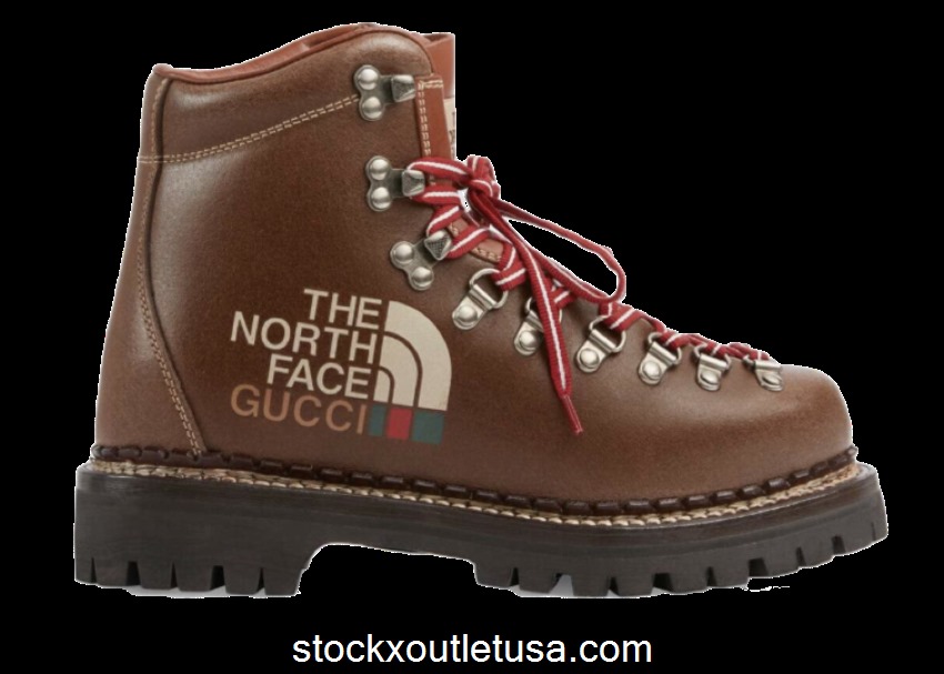 Outlet Gucci x TNF Boot Brown