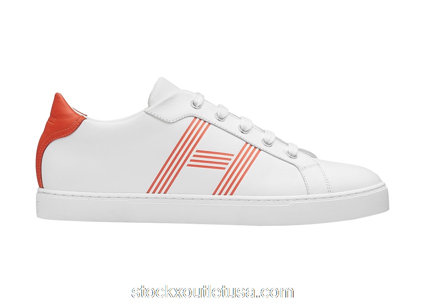 Outlet Hermes Avantage White Orange H201459ZH91390