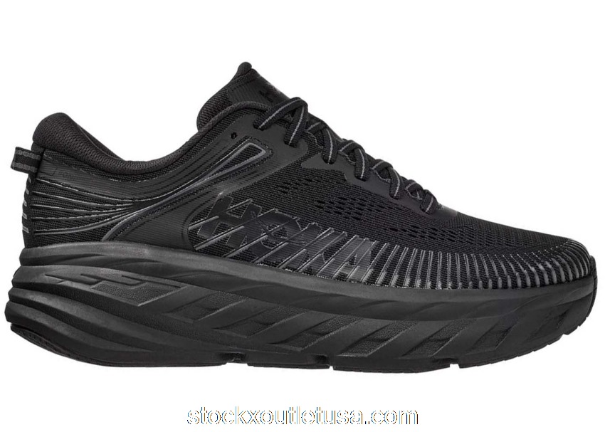 Outlet Hoka One One Bondi 7 Black (W) 1110519-BBLC