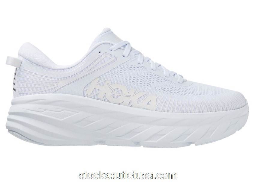 Outlet Hoka One One Bondi 7 White 1110518-WWH