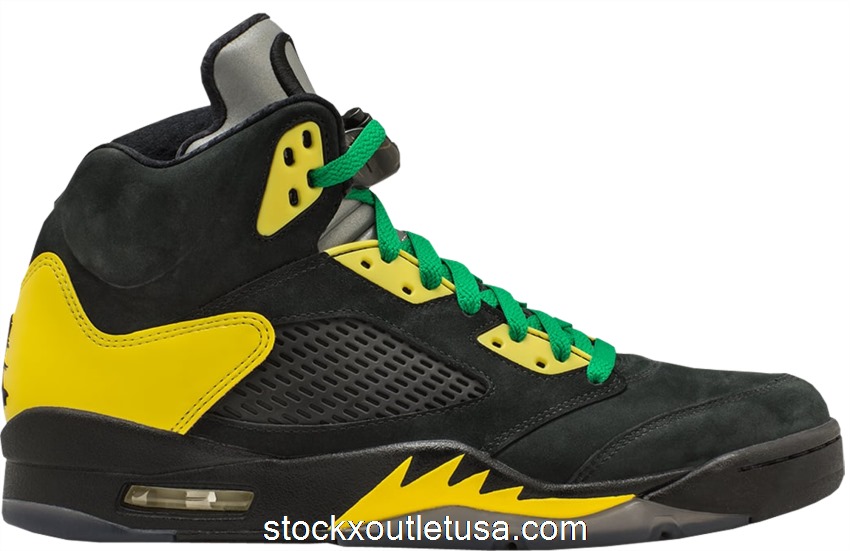 Outlet Jordan 5 Retro Oregon Ducks Duckman