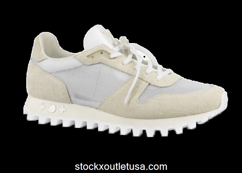 Outlet LV Runner White Suede SS19 1A4PJB
