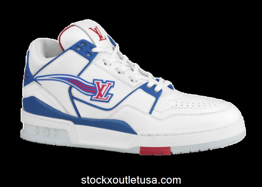 Outlet LV Trainer Red White Blue FW20 1A8FFM
