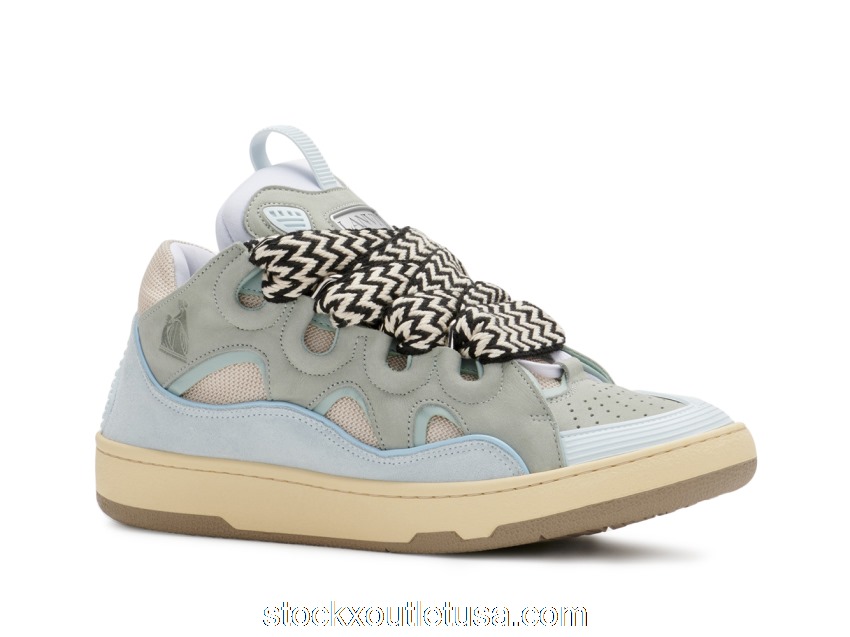 Outlet Lanvin Leather Curb Light Blue Gum (W) FW-SKDK02-DRA2-A2121