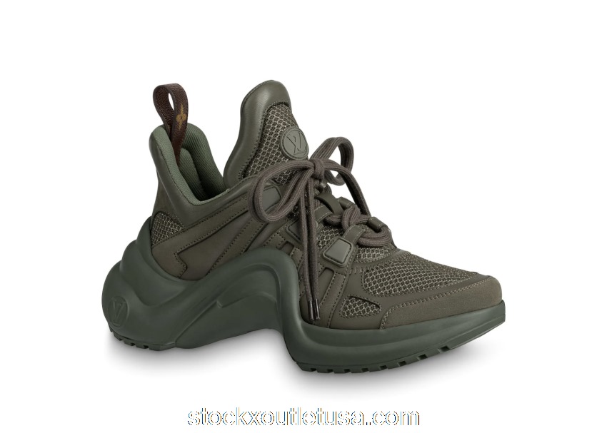 Outlet Louis Vuitton Arclight Trainer Khaki (W) 1A8824