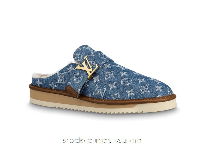 Outlet Louis Vuitton Cosy Mule Monogram Denim 1A81GB