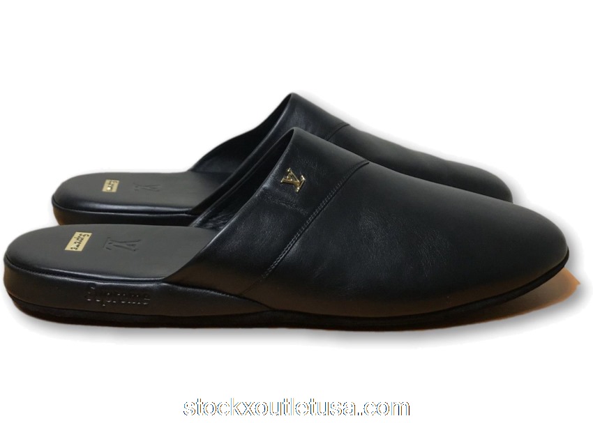 Outlet Louis Vuitton Hugh Slipper Supreme Black