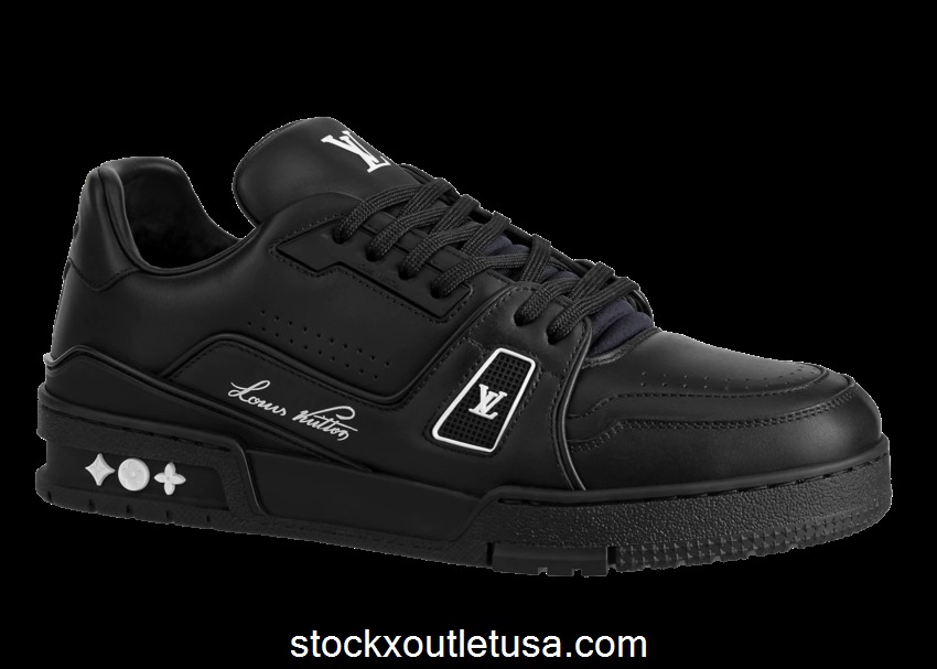 Outlet Louis Vuitton LV Trainer Black Wool 1A9AFM