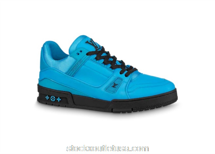Outlet Louis Vuitton LV Trainer Blue Black 1A9FJ4