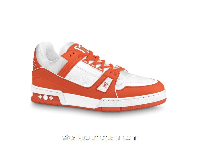 Outlet Louis Vuitton LV Trainer Orange 1A811P/1A811N