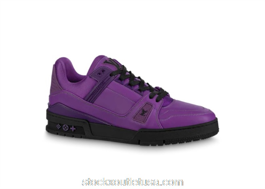 Outlet Louis Vuitton LV Trainer Violet Black 1A9FJO