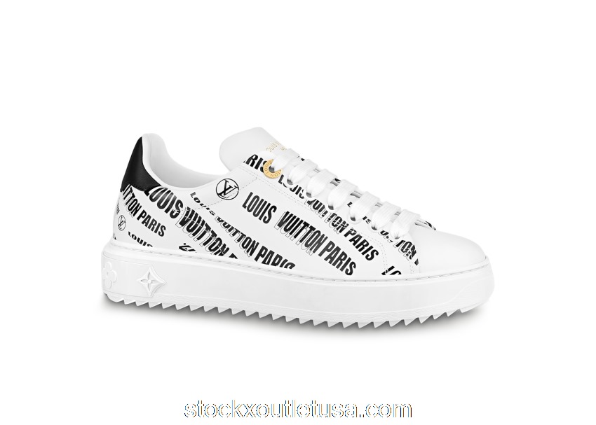 Outlet Louis Vuitton Squad Low Allover Print Graphic Signature Leather Black White (W) 1A9D28