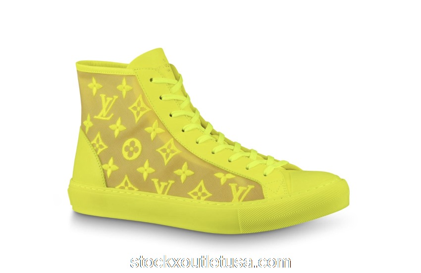 Outlet Louis Vuitton Tattoo Sneaker Jaune 1A5S1G