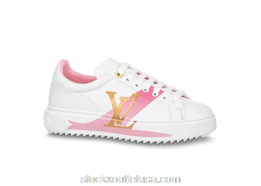 Outlet Louis Vuitton Time Out Leather Gold Pink White (W) 1A95BI