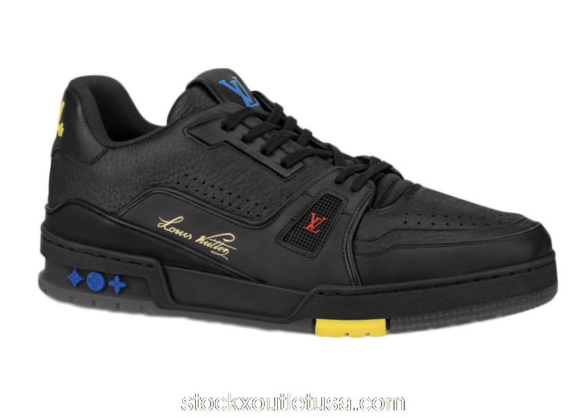 Outlet Louis Vuitton Trainer Black Signature 1A8ZQJ