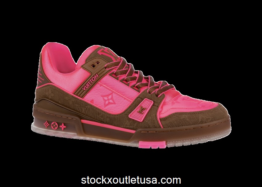 Outlet Louis Vuitton Trainer Pink Brown 1A8Z5A