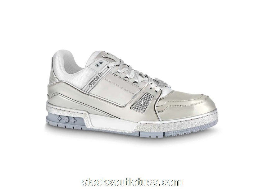 Outlet Louis Vuitton Trainer Silver White 1A9TR8