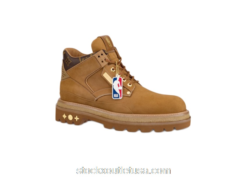 Outlet Louis Vuitton x NBA Oberkampf Ankle Boot Beige 1A8EMF