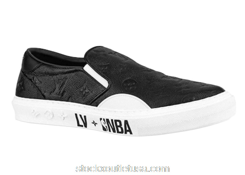 Outlet Louis Vuitton x NBA Ollie Slip On Black BL9I1PGC02N