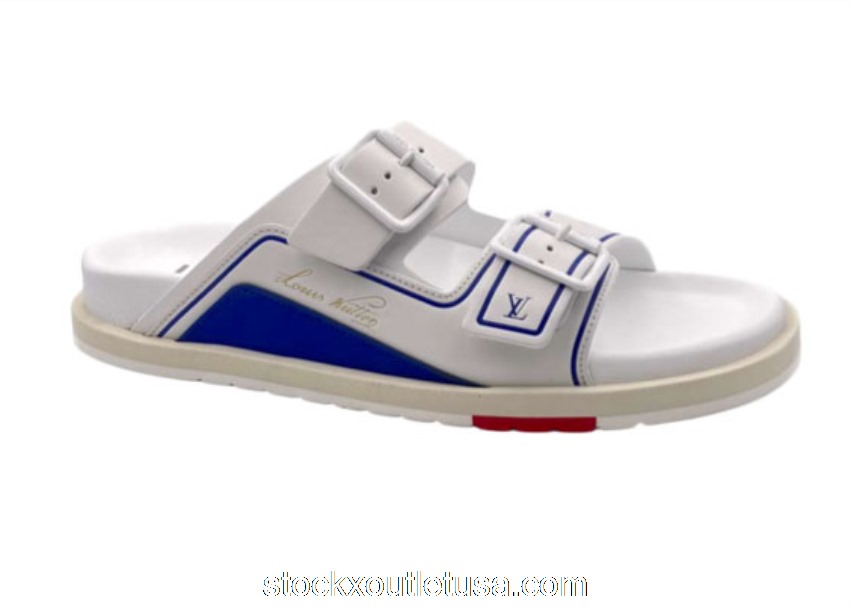 Outlet Louis Vuitton x NBA Trainer Mule White BL9H1PPC01N