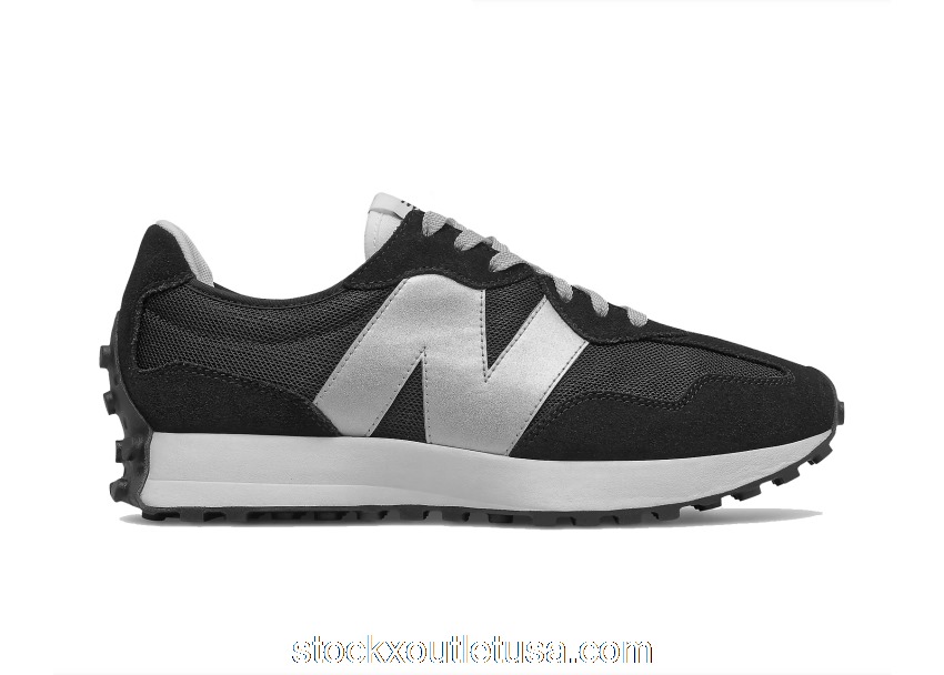 Outlet New Balance 327 Black Silver MS327MM1