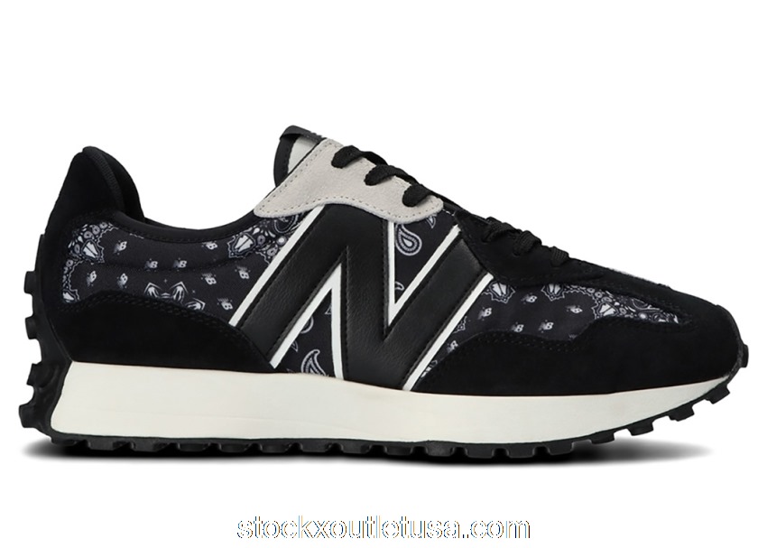 Outlet New Balance 327 Black White Paisley MS327DEU