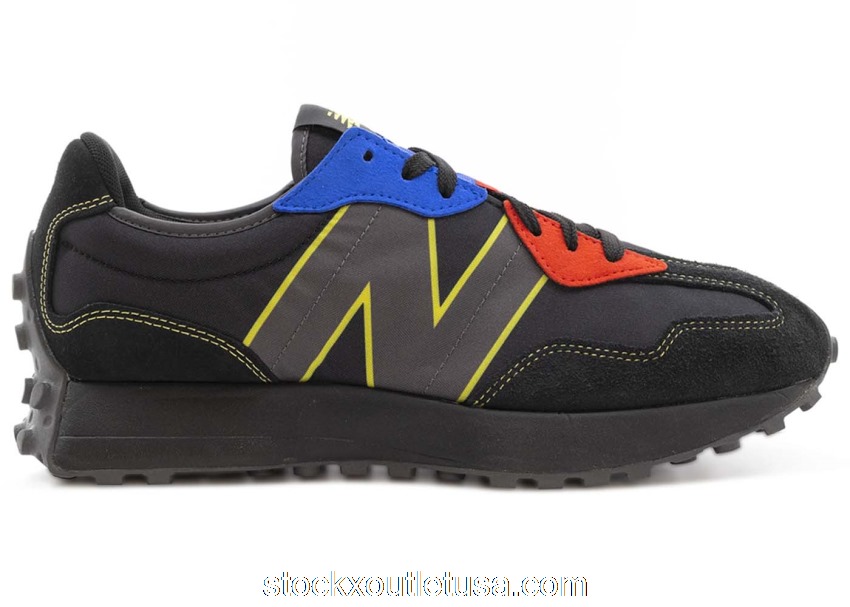 Outlet New Balance 327 Black Yellow Blue Red MS327BC1