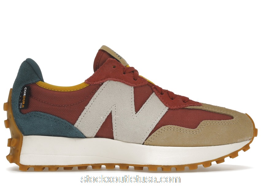 Outlet New Balance 327 Bordeaux Tan Teal MS327WT1