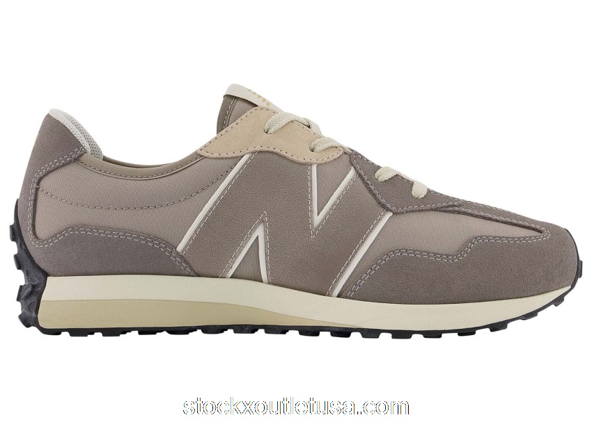 Outlet New Balance 327 Grey White Gold (GS) GS327GDY